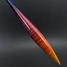 Load image into Gallery viewer, Phang spindle in hand dyed curly maple