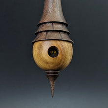 Load image into Gallery viewer, Birdhouse spindle in canarywood and walnut