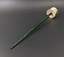 Load image into Gallery viewer, Teacup spindle in holly and hand dyed curly maple