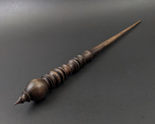 Load image into Gallery viewer, Wand spindle in ebonized walnut
