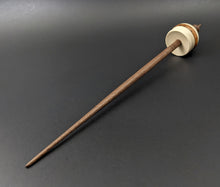 Load image into Gallery viewer, Cauldron spindle in holly, amboyna burl, and walnut
