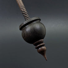Load image into Gallery viewer, Cauldron spindle in bog oak and walnut