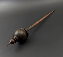 Load image into Gallery viewer, Cauldron spindle in bog oak and walnut