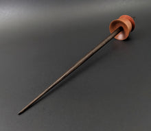 Load image into Gallery viewer, Teacup spindle in pink ivory and ebonized walnut