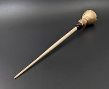 Load image into Gallery viewer, Tiny dancer spindle in maple burl, East Indian rosewood, and curly maple (<font color="red"<b>RESERVED</b></font> for Olivia)