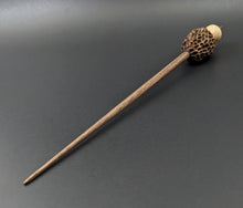 Load image into Gallery viewer, Morel mushroom support spindle in maple and walnut