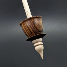 Load image into Gallery viewer, Teacup spindle in cocobolo and curly maple