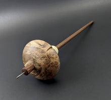Load image into Gallery viewer, Drop spindle in maple burl, holly, and walnut