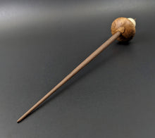 Load image into Gallery viewer, Mushroom support spindle in eucalyptus burl, holly, and walnut (<font color="red"<b>RESERVED</b></font> for Aileen)