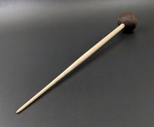 Load image into Gallery viewer, Sheep support spindle in walnut and curly maple