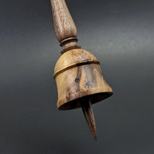 Load image into Gallery viewer, Bell support spindle in hopea burl and walnut