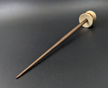 Load image into Gallery viewer, Teacup spindle in holly, amboyna burl, and walnut