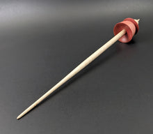 Load image into Gallery viewer, Teacup spindle in pink ivory and curly maple