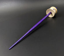 Load image into Gallery viewer, Teacup spindle in holly and hand dyed curly maple