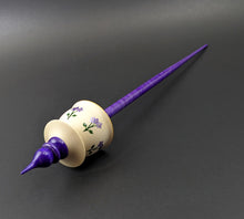 Load image into Gallery viewer, Teacup spindle in holly and hand dyed curly maple