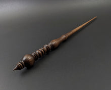 Load image into Gallery viewer, Wand spindle in ebonized walnut