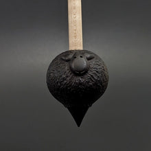 Load image into Gallery viewer, Sheep support spindle in African blackwood and curly maple