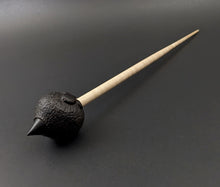 Load image into Gallery viewer, Sheep support spindle in African blackwood and curly maple