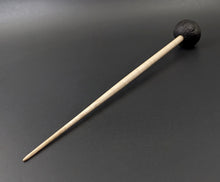 Load image into Gallery viewer, Sheep support spindle in African blackwood and curly maple