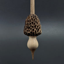 Load image into Gallery viewer, Morel mushroom support spindle in maple and walnut