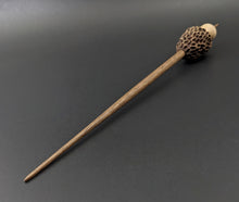 Load image into Gallery viewer, Morel mushroom support spindle in maple and walnut