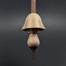 Load image into Gallery viewer, Mushroom support spindle in maple and walnut