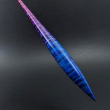 Load image into Gallery viewer, Phang spindle in hand dyed curly maple