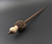 Load image into Gallery viewer, Morel mushroom support spindle in maple and walnut