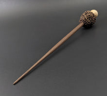 Load image into Gallery viewer, Morel mushroom support spindle in maple and walnut