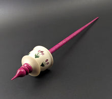 Load image into Gallery viewer, Teacup spindle in holly and hand dyed curly maple