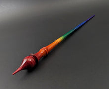 Load image into Gallery viewer, Russian style spindle in hand dyed curly maple