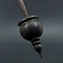 Load image into Gallery viewer, Cauldron spindle in bog oak and walnut