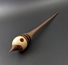 Load image into Gallery viewer, Birdhouse spindle in maple burl and walnut