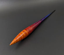 Load image into Gallery viewer, Phang spindle in hand dyed curly maple