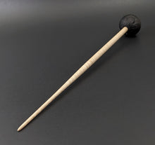 Load image into Gallery viewer, Sheep support spindle in African blackwood and curly maple