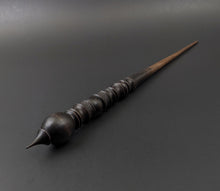 Load image into Gallery viewer, Wand spindle in ebonized walnut