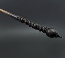 Load image into Gallery viewer, Wand spindle in ebonized walnut