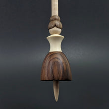 Load image into Gallery viewer, Tiny dancer spindle in cocobolo, holly, and curly maple