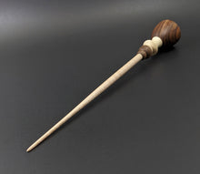 Load image into Gallery viewer, Tiny dancer spindle in cocobolo, holly, and curly maple