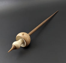 Load image into Gallery viewer, Mushroom support spindle in maple burl, holly, and walnut