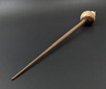 Load image into Gallery viewer, Mushroom support spindle in maple burl, holly, and walnut