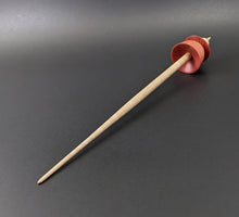 Load image into Gallery viewer, Teacup spindle in pink ivory and curly maple