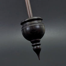 Load image into Gallery viewer, Cauldron spindle in African blackwood and walnut