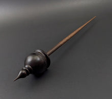 Load image into Gallery viewer, Cauldron spindle in African blackwood and walnut
