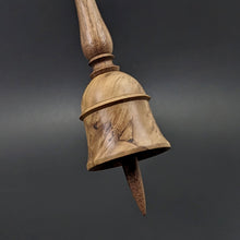 Load image into Gallery viewer, Bell support spindle in hopea burl and walnut