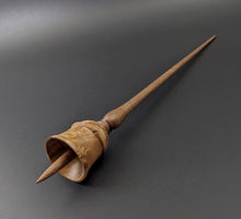 Load image into Gallery viewer, Bell support spindle in hopea burl and walnut