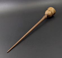 Load image into Gallery viewer, Bell support spindle in hopea burl and walnut