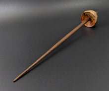 Load image into Gallery viewer, Tibetan style spindle in amboyna burl and walnut