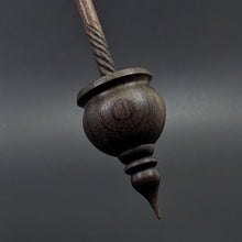 Load image into Gallery viewer, Cauldron spindle in bog oak and walnut