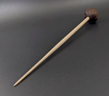 Load image into Gallery viewer, Sheep support spindle in walnut and curly maple